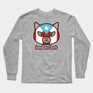 Lucha Kat x Puerto Rico Long Sleeve T-Shirt